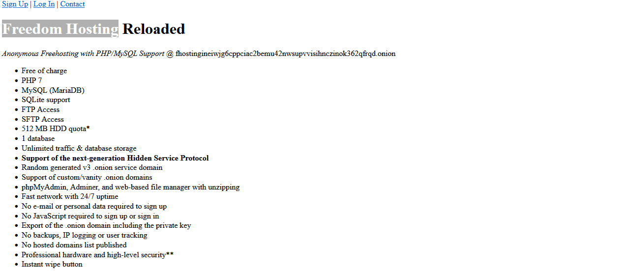 Freedomhosting Image